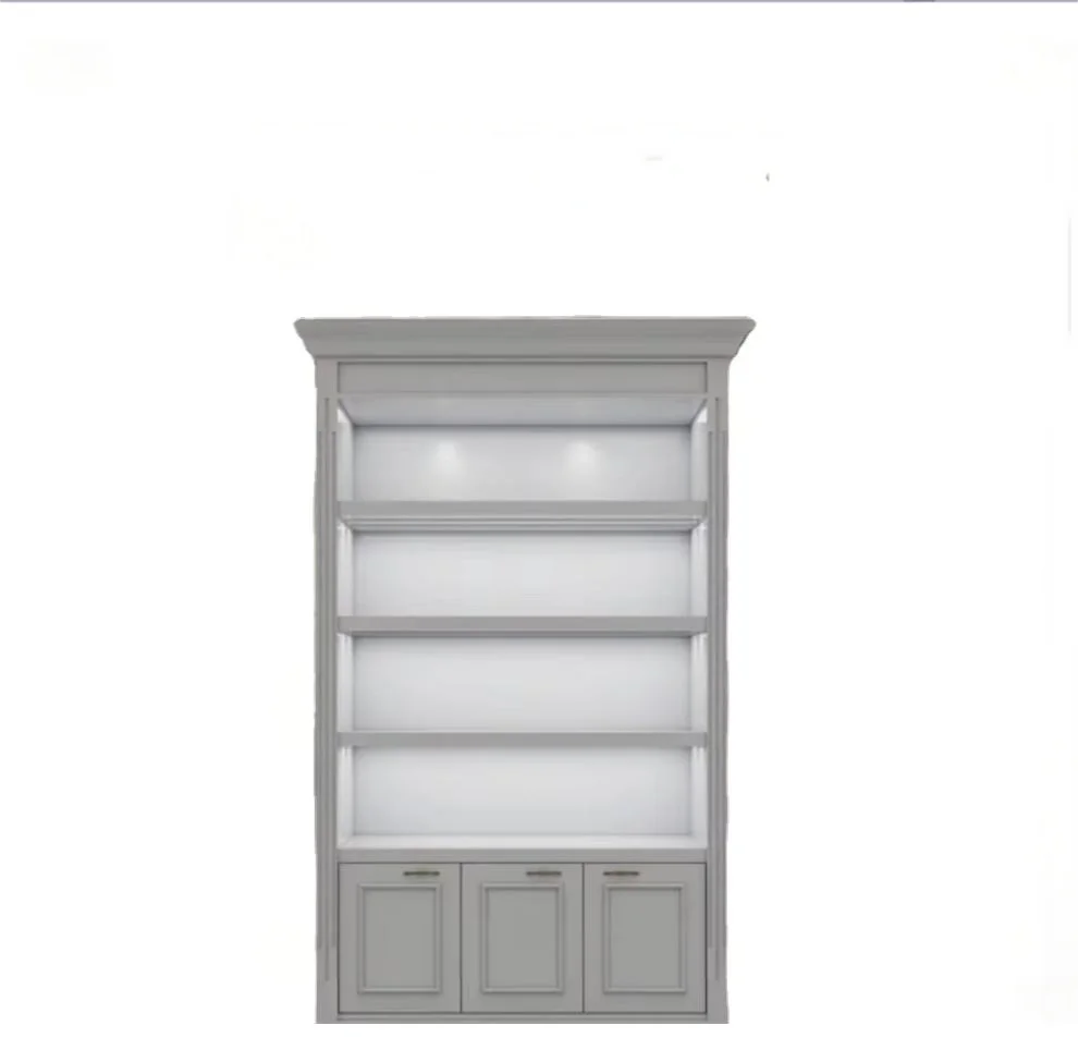 Modern Wood Wall Stand Furniture Nail Polish Cabinets Rack Spa Nail Equipment Display Cabinet Wig Wall Mount Display