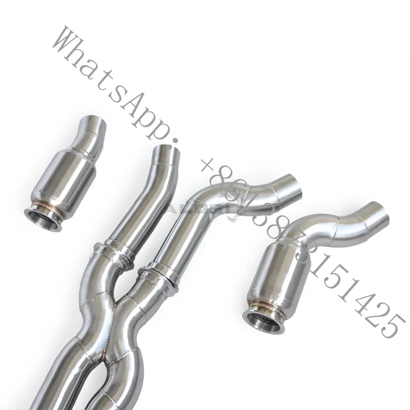 2.5 Equal Length Mid Pipe with Resonator Exhaust System M2C M2 Competition S55 F87 3.0T 2018-2021 Fit