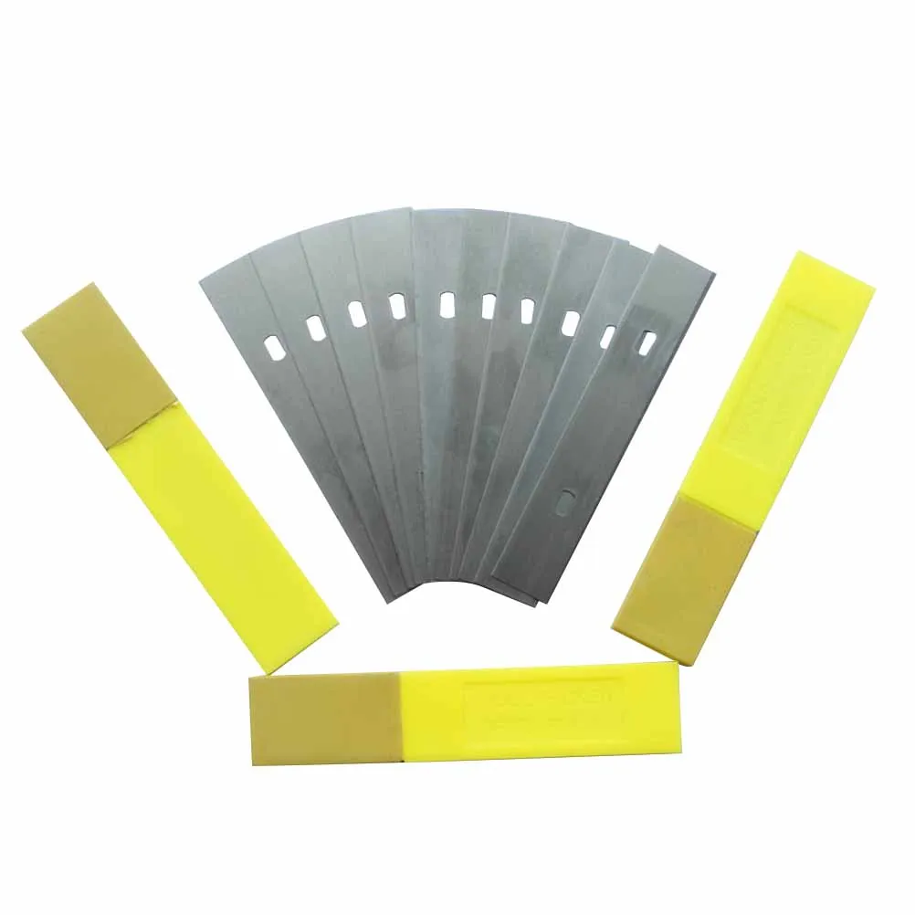 

100Pcs 18Mm Reversible Replacement Blade High Carbon Steel Cleaning Tool For Scraping And Removing Wallpaper