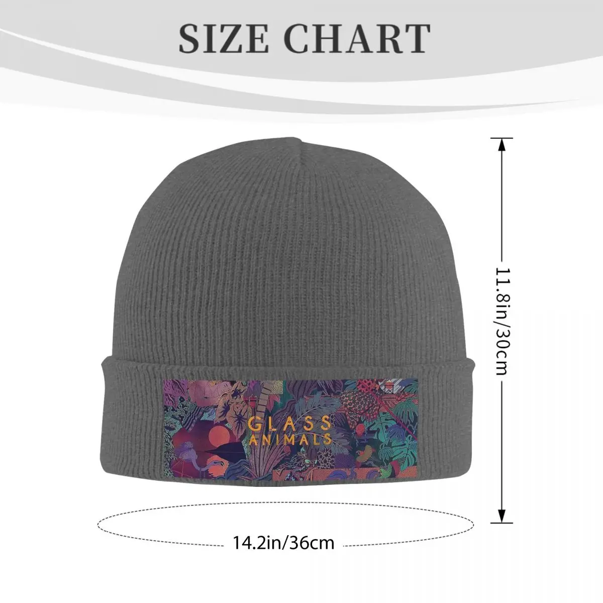 Glass Animals Zaba Warm Knitted Cap Hip Hop Bonnet Hat Autumn Winter Outdoor Beanies Hats for Unisex Adult