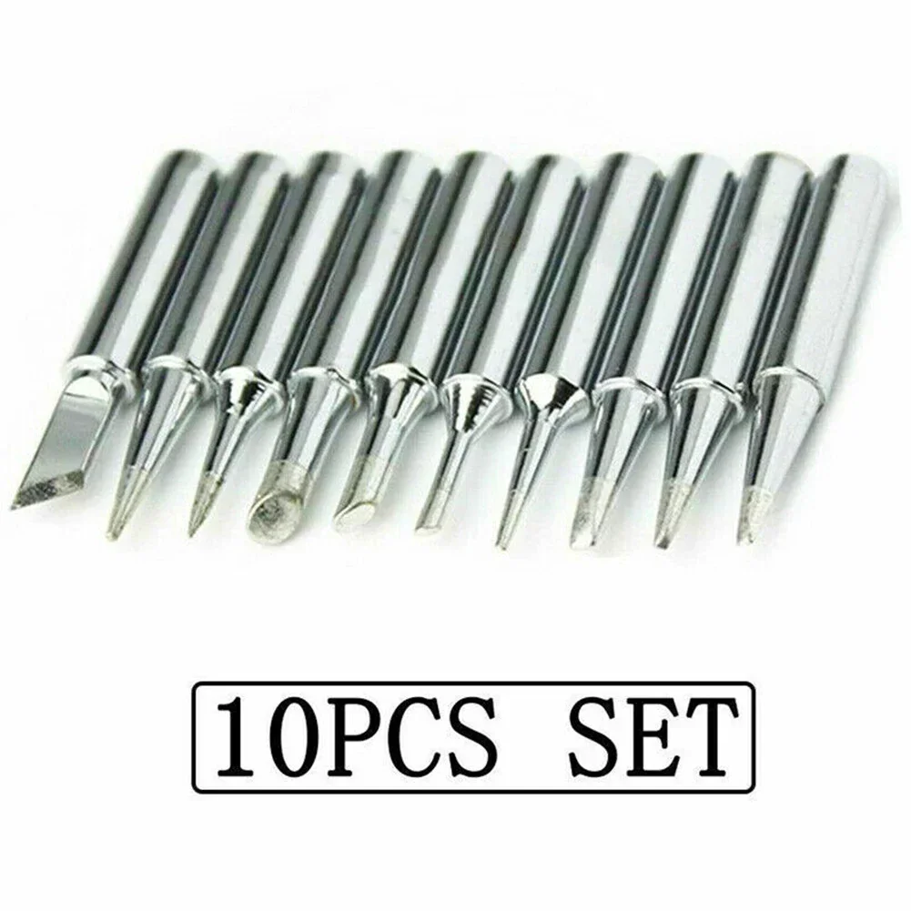 10pcs 900M-T Soldering Iron Tip Lead-free Solder Tips Welding Head  Iron Soldering Tools  Electric Soldering Iron Tip