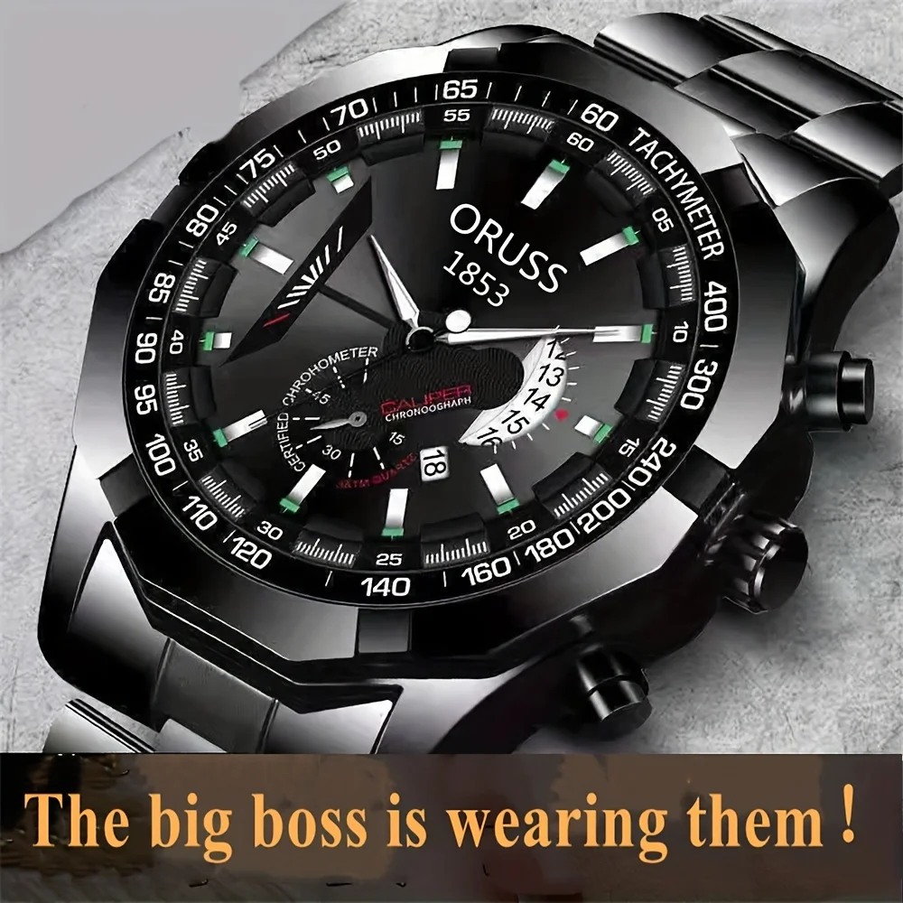 High-end personality men\'s watch trend cool handsome big dial gentleman fashion durable business leisure youth handsome