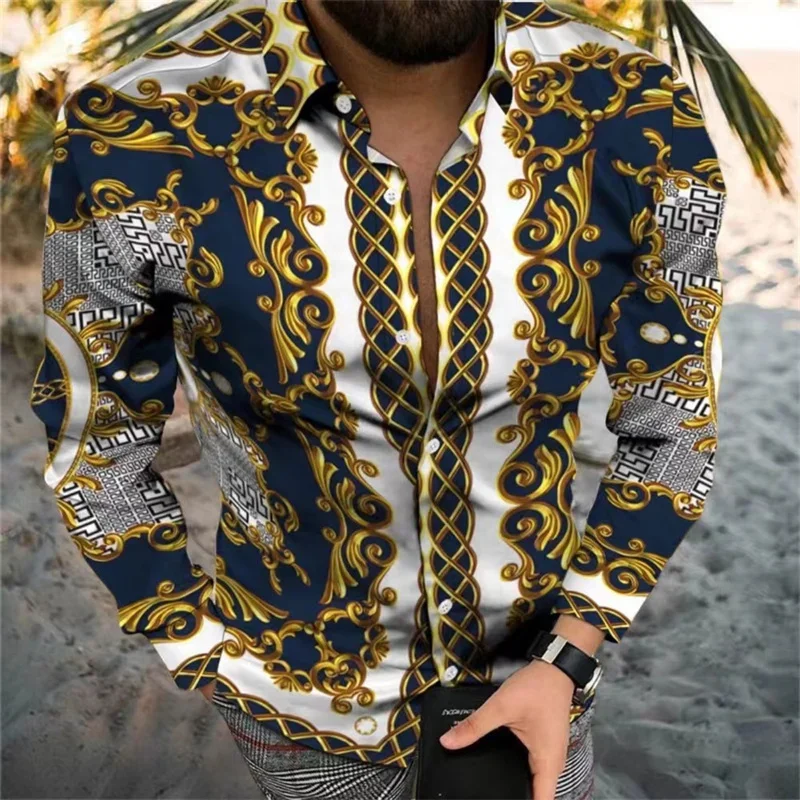 

2026 Men's New Fashion Shirts Men's Suit Tops Gold Red Purple Button-Down Shirts Fashion Luxurious Soft Comfortable Plus Size