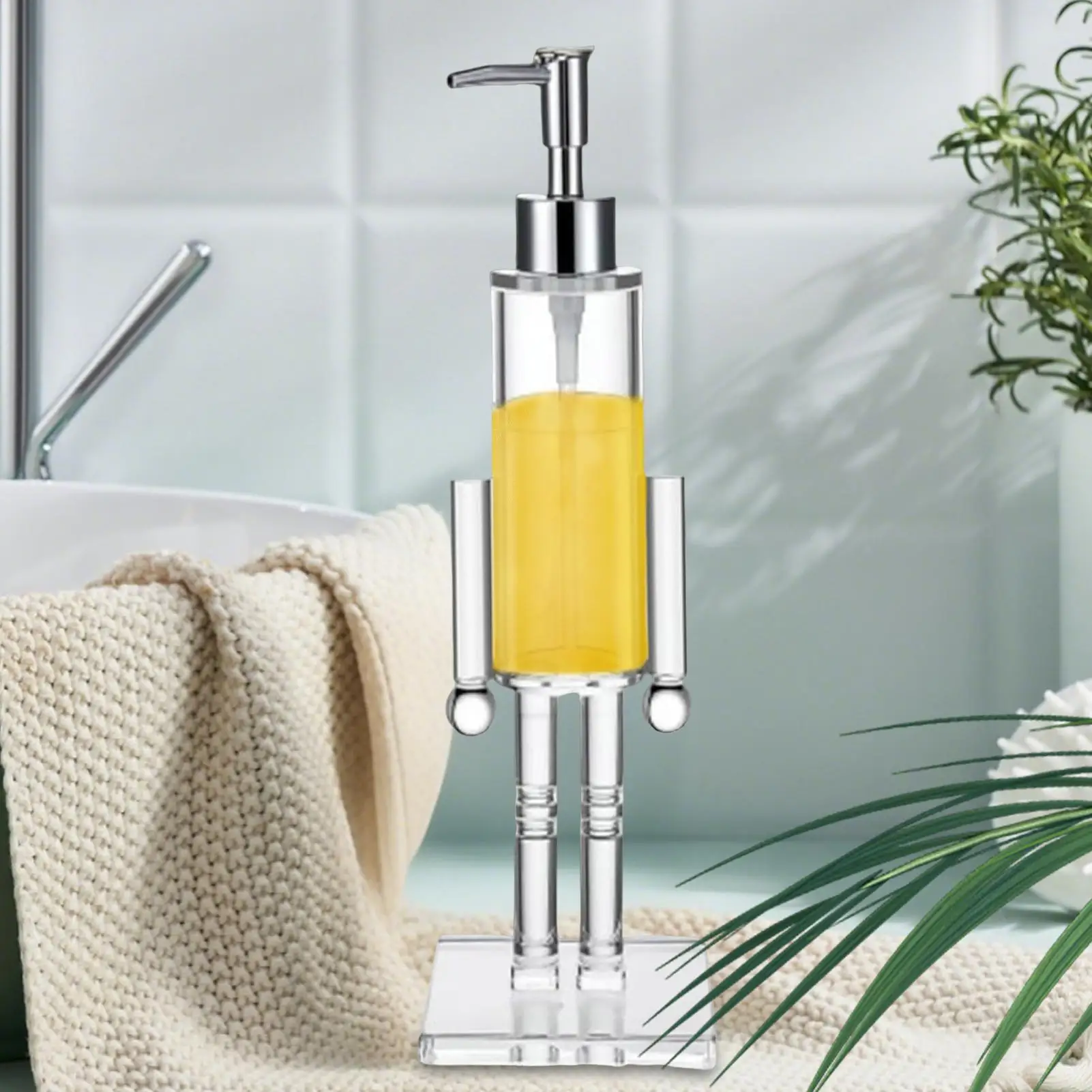 

Дозатор для мыла «Щелкунчик» многоразового использования на Рождество, праздничный тематический насос для мыла и шампуня для рук для ванной комнаты, кухни, декор отеля