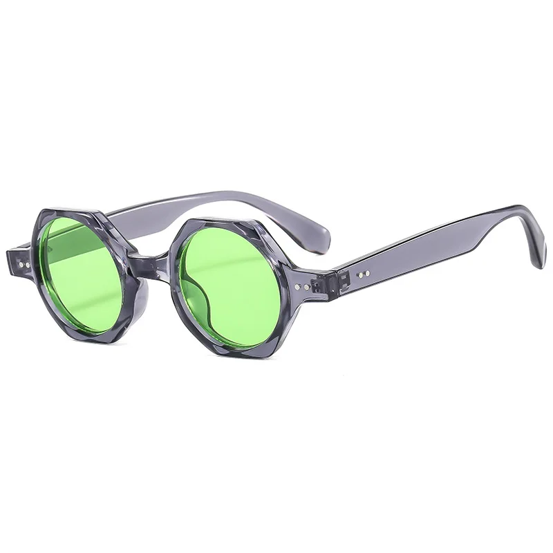 Neue Mode Polygon Quadrat Sonnenbrille Frauen Candy Farbe Runde Linsen Brillen Shades UV400 Männer Sonnenbrille Kühlen Fahren Brillen – Detail 4