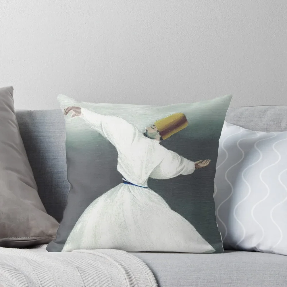 

Whirling Dervish between heaven and earth, Sufi Meditation, Sufism Throw Pillow anime girl pillow