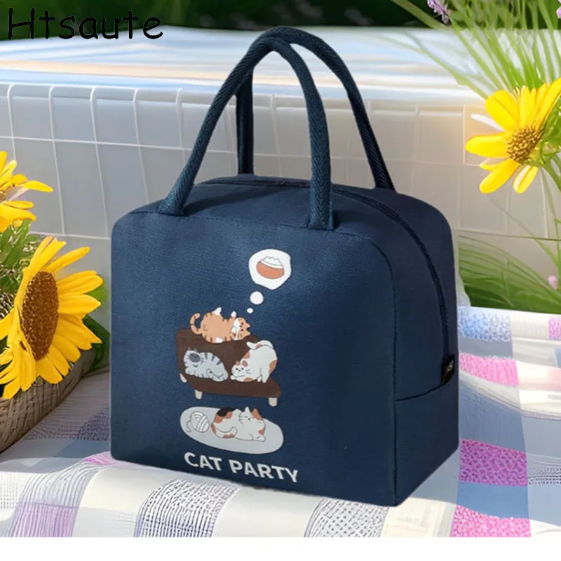 

Waterproof Travel Large Capacity Storage Bags Oxford Meal Bags Handbag Picnic Bag Tote Bag Lunch Box Lunch Organizer Lunch Bag