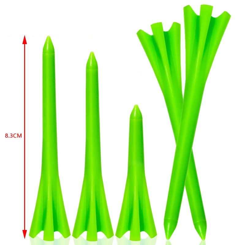 10 stücke Golf-Tee-Set unzerbrechliche Golf-Tees mit verbesserter Haltbarkeit, reduzierter Reibung und erhöhter Fahrstrecke