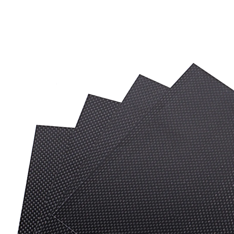 Carbon Fiber Sheets Plate Boards Panel 0.2mm-10mm Thickness High Strength 100mm-300mm DIY Material