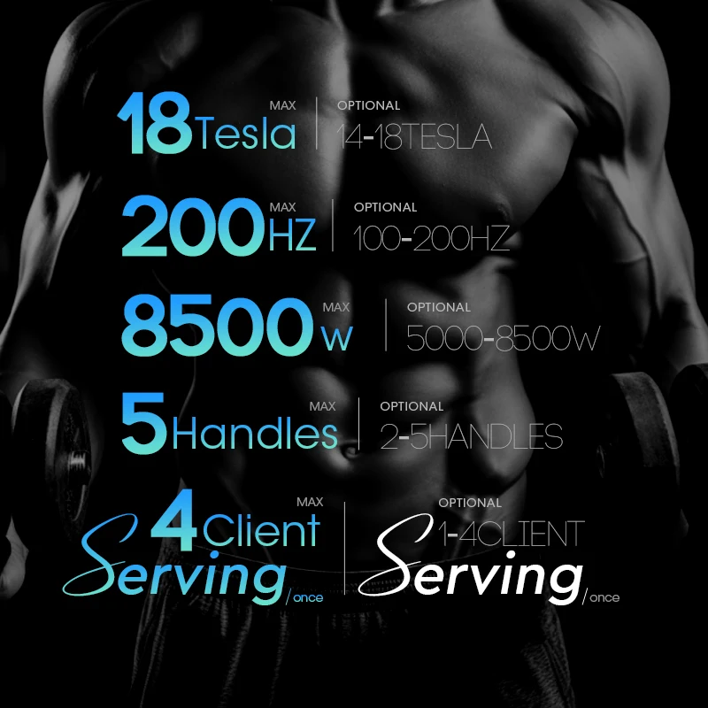 Most Advanced 200hz 18 TESLA SPRT EMSLIM HIEMT EMT MUSCLE BUILD AISPIRIT Em Sculpt Neo RFing EMT Body SLIM Pro Max Machine
