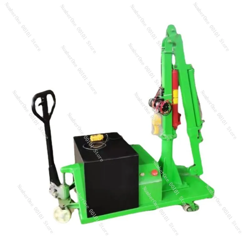 

Гидравлический электрический небольшой кран, мобильный микрокран с ручным нажатием, подъемная способность 500 кг для небольших подъемных задач