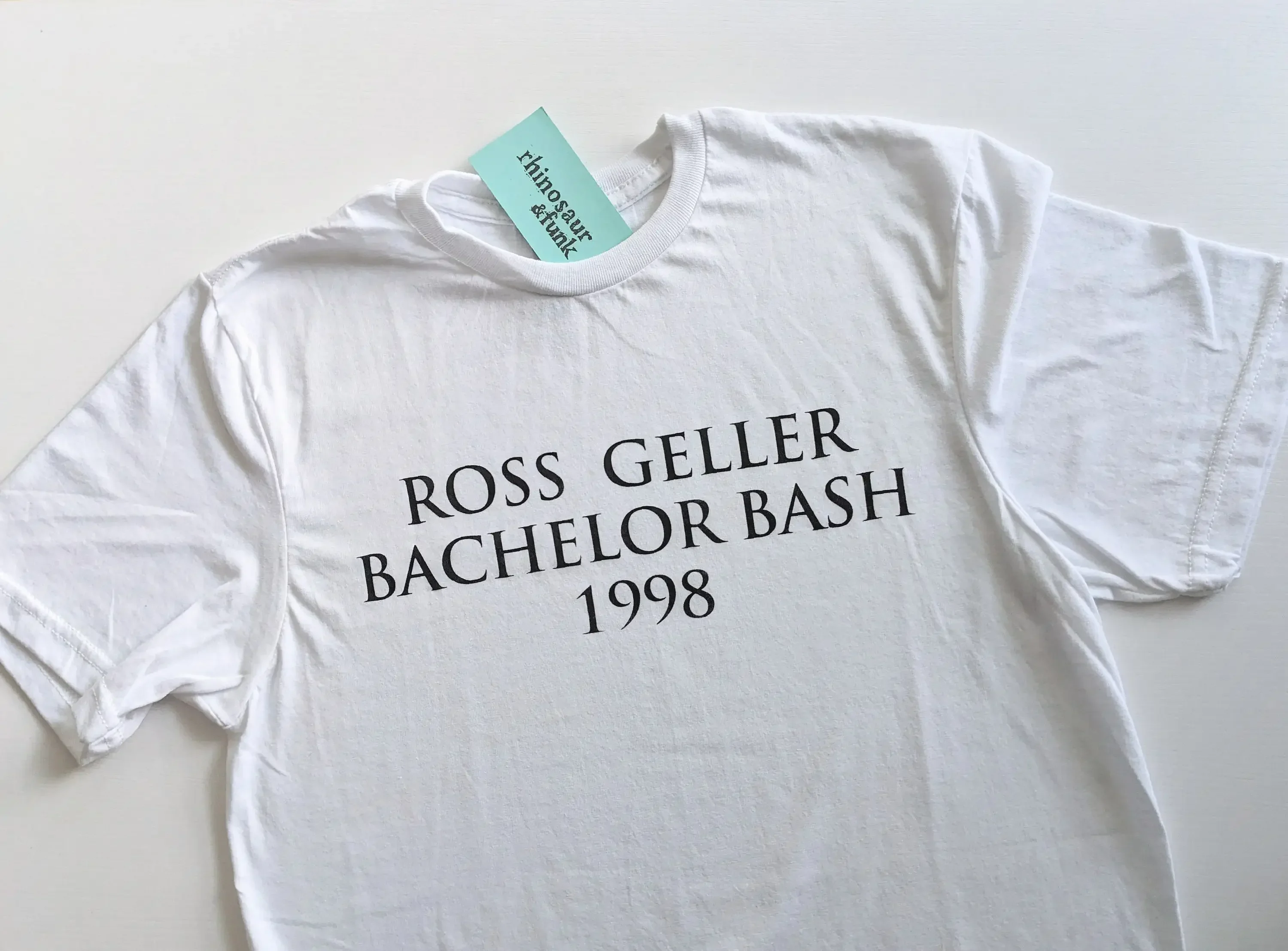 Ross Geller Bachelor Bash 1998 Friends T Shirt or SweaT