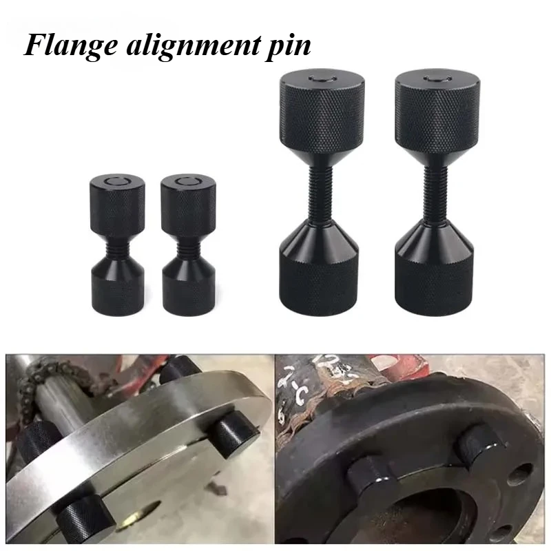 

4 Pcs Aluminium Flange Two Hole Pins 1-1/8” Two Hole Alignment Pins & 1-5/8” Detachable Flange Double Hole Pins