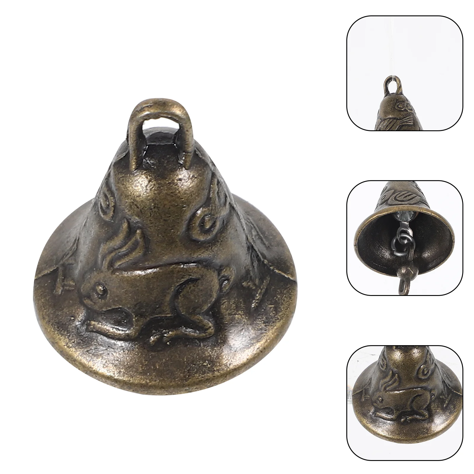 20 Pcs Bell Vintage Bells Hanging Pendants Figurines Gate Feng Shui Ornaments Zinc Alloy Jingle Evil-restraining