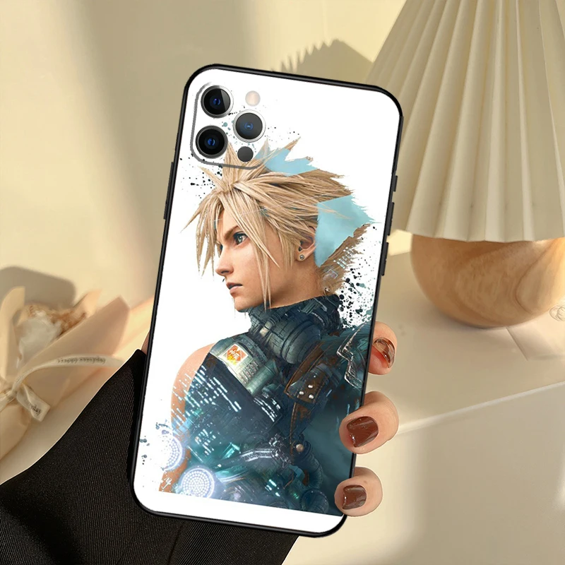 FINAL FANTASY Cloud Strife Case For iPhone 11 12 13 14 15 Pro Max Cover For iPhone 13 12 Mini XR X XS Max 7 8 Plus SE 2020