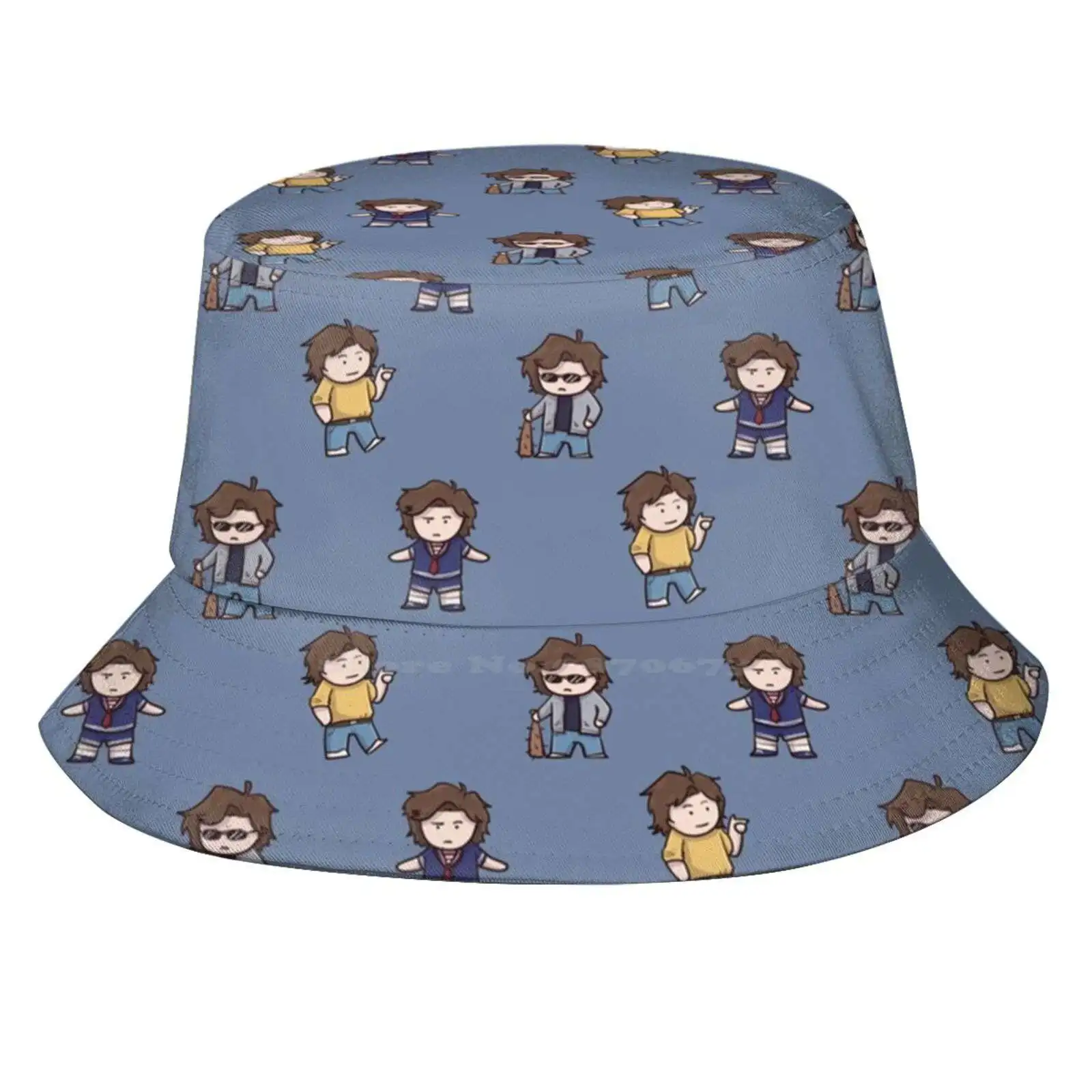 Steve Harrignton Sticker Pack Sun Cap Fisherman Hat Bucket Hats Steve Quote Steve Fanart 4 Steve Chibi Cute Tiny