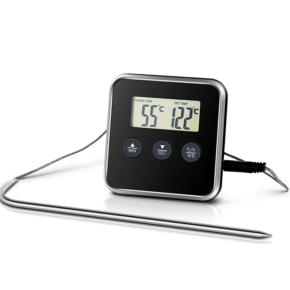 

Kitchen Timer Chic Thermometer Temperature Measuring Tool Meat Oven