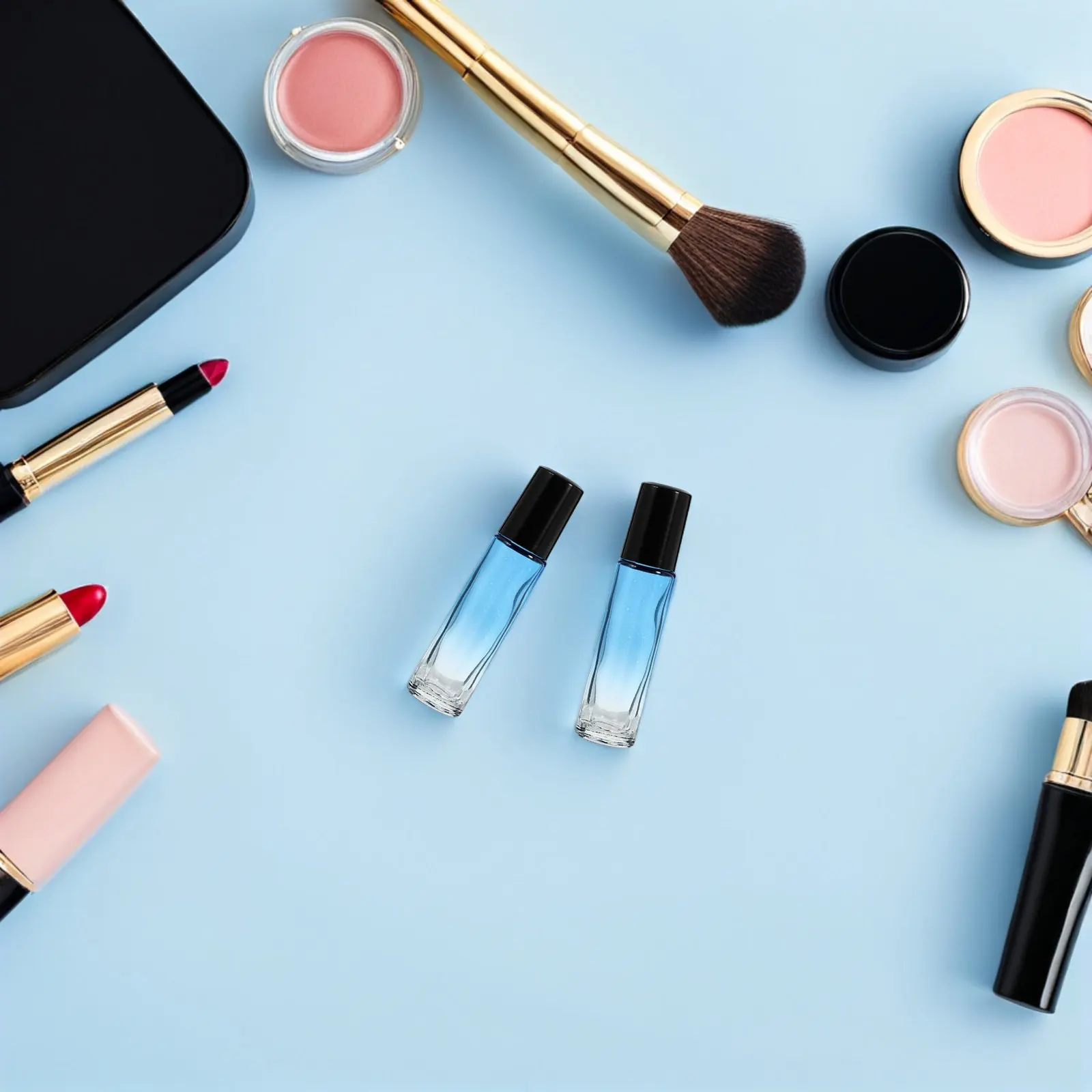 

20Pcs Glass Roller Ball Bottles Precise Essential Oil Containers Refillable Travel Perfume Massage Eye Brow Scalp Aromatherapy