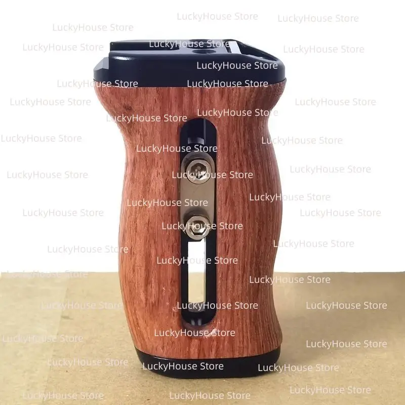 Camera Cage Wooden Side Handle, Hand Grip for DSLR & Mirrorless, Fit Z6II XT4 A7M4 A6400