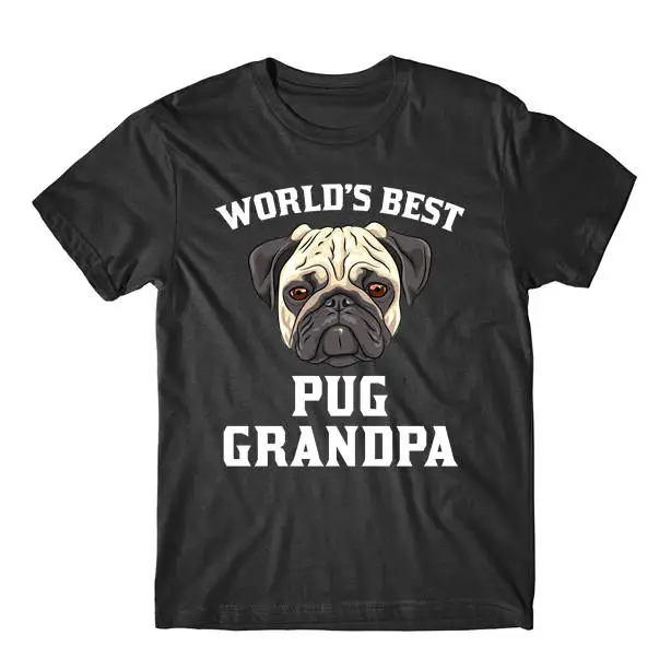 World'S Best Pug Grandpa Dog T Shirt By Really Awesome