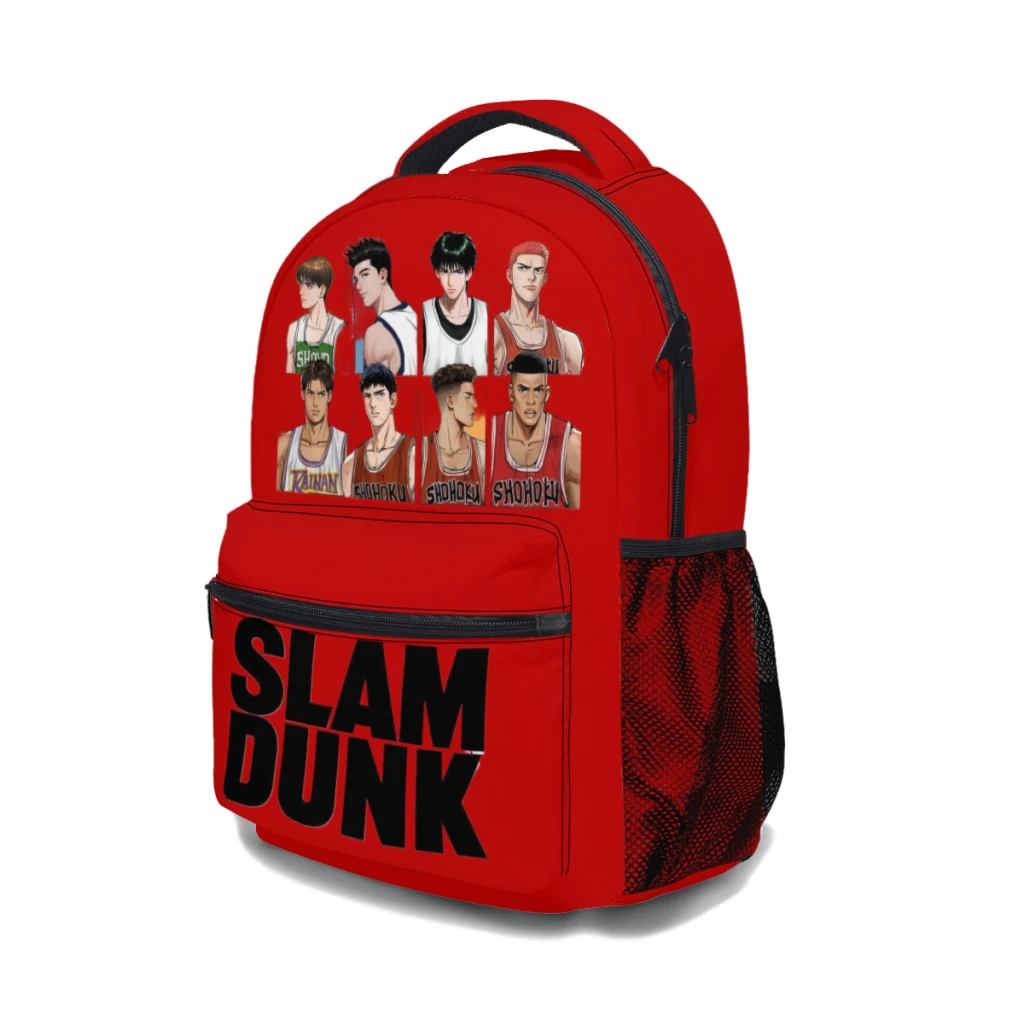 Sac à Dos Slam Dunk Imprimé pour Enfant, Cartable observateur et Décontracté, 17 Pouces