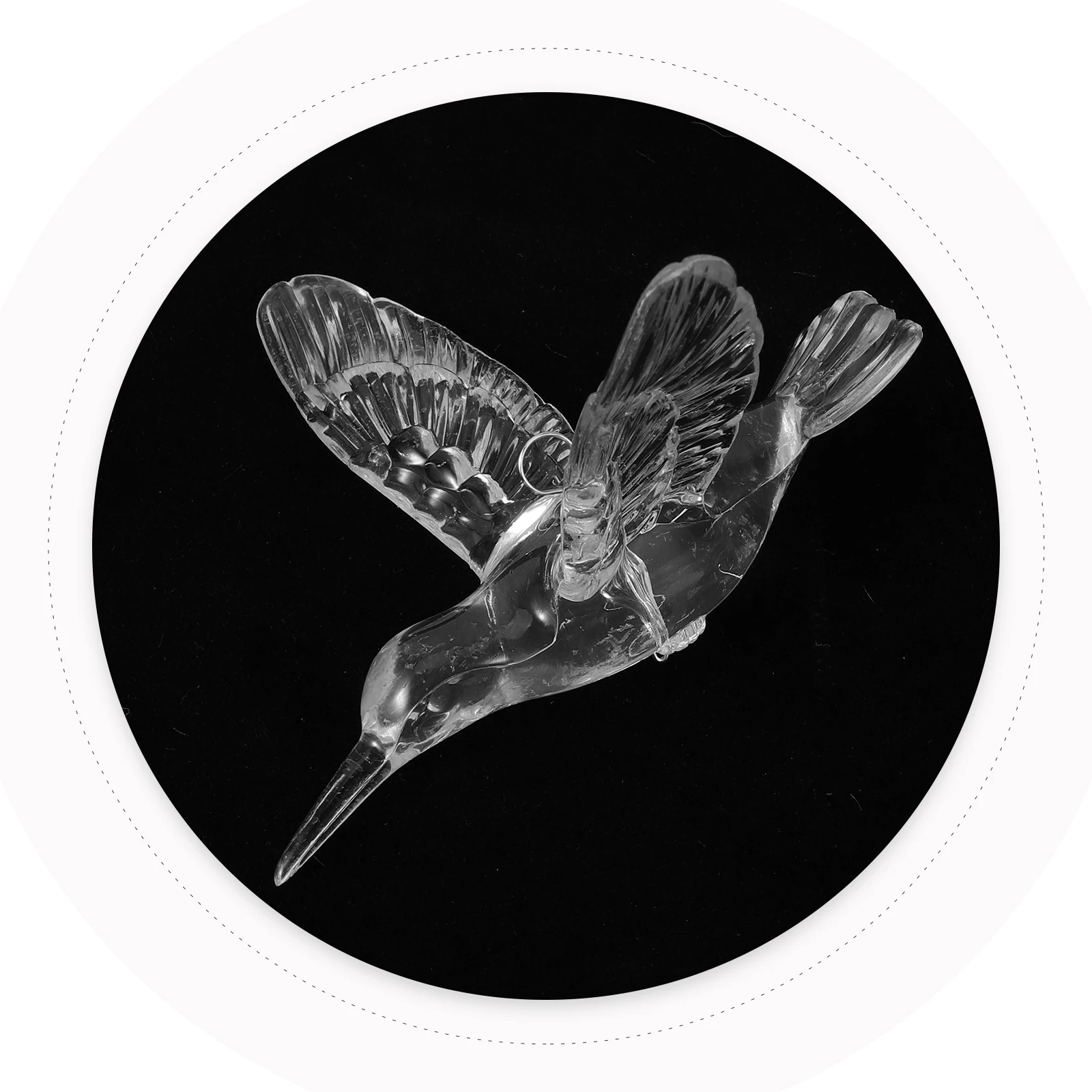 

20Pcs Hummingbird Decor Smooth Surface Acrylic Bird Pendants for Home Wedding Garden Window Curtain Decor Hanging Flying Birds