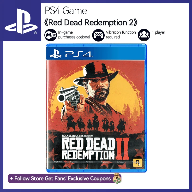 Sony PlayStation 4 Red Dead Redemption 2 PS4 Game Deals for Platform PlayStation4 PS4 PlayStation5 PS5 CD-version Game Consoles