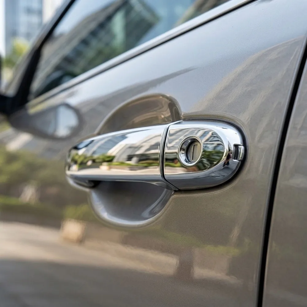 For Vehicle for Security Upgrade Electroplating Door Handle Key Hole Cover Car Keyhole Cover Accessory Anti-theft Cover