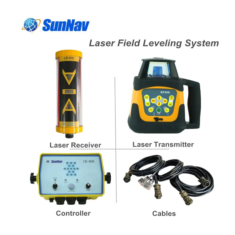 SunNav Laser Land Leveling system Land leveling Scraper laser system land scraper agricultural leveling machine