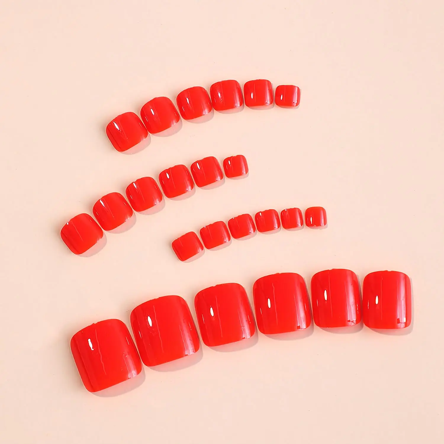 96 pièces acrylique pied-de-biche en forme d'orteil court faux avec conception d'oeil de chat faux orteil clou entièrement couvert orteil pointe d'ongle artificiel Nai