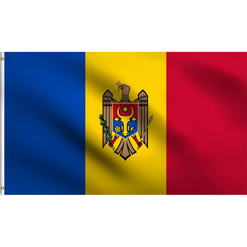 Flagnshow 100% Polyester Moldova Flag