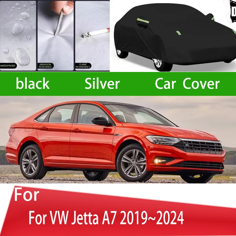 

For VW Jetta A7 2019~2024 Outdoor Protection Full Car Covers Snow Cover Sunshade Waterproof Dustproof Exterior Car accessories