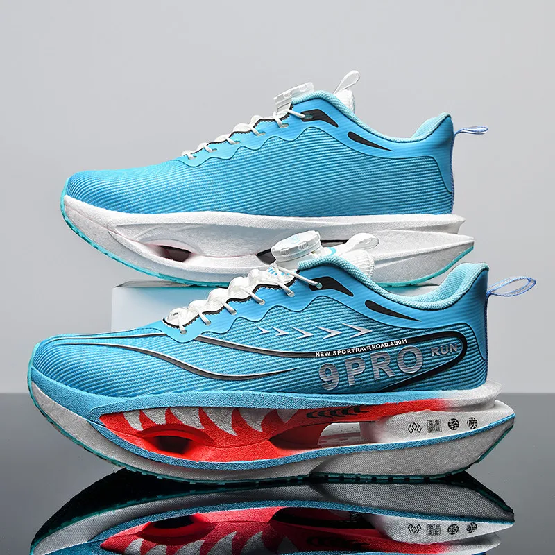 

All-Palm Carbon Plate Running Shoes, Lightweight and Breathable Sports Shoes, Student Shock-absorbing Racing Running Shoes