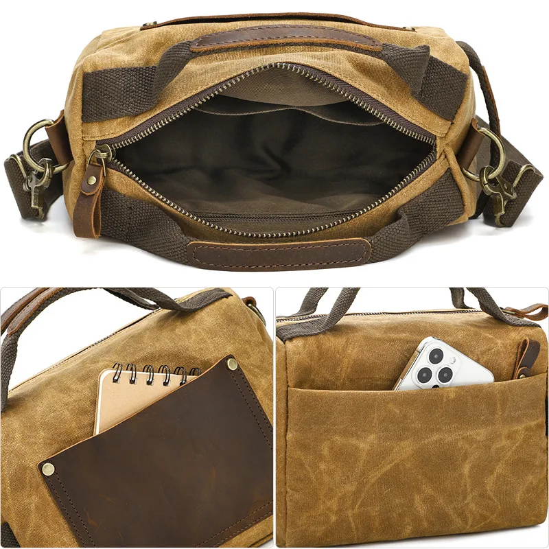 

Men Canvas Shoulder Bags Casual Tote Travel Men's Crossbody Bag Luxury Messenger bags Fashion High Quality Handbag Мужская сумка