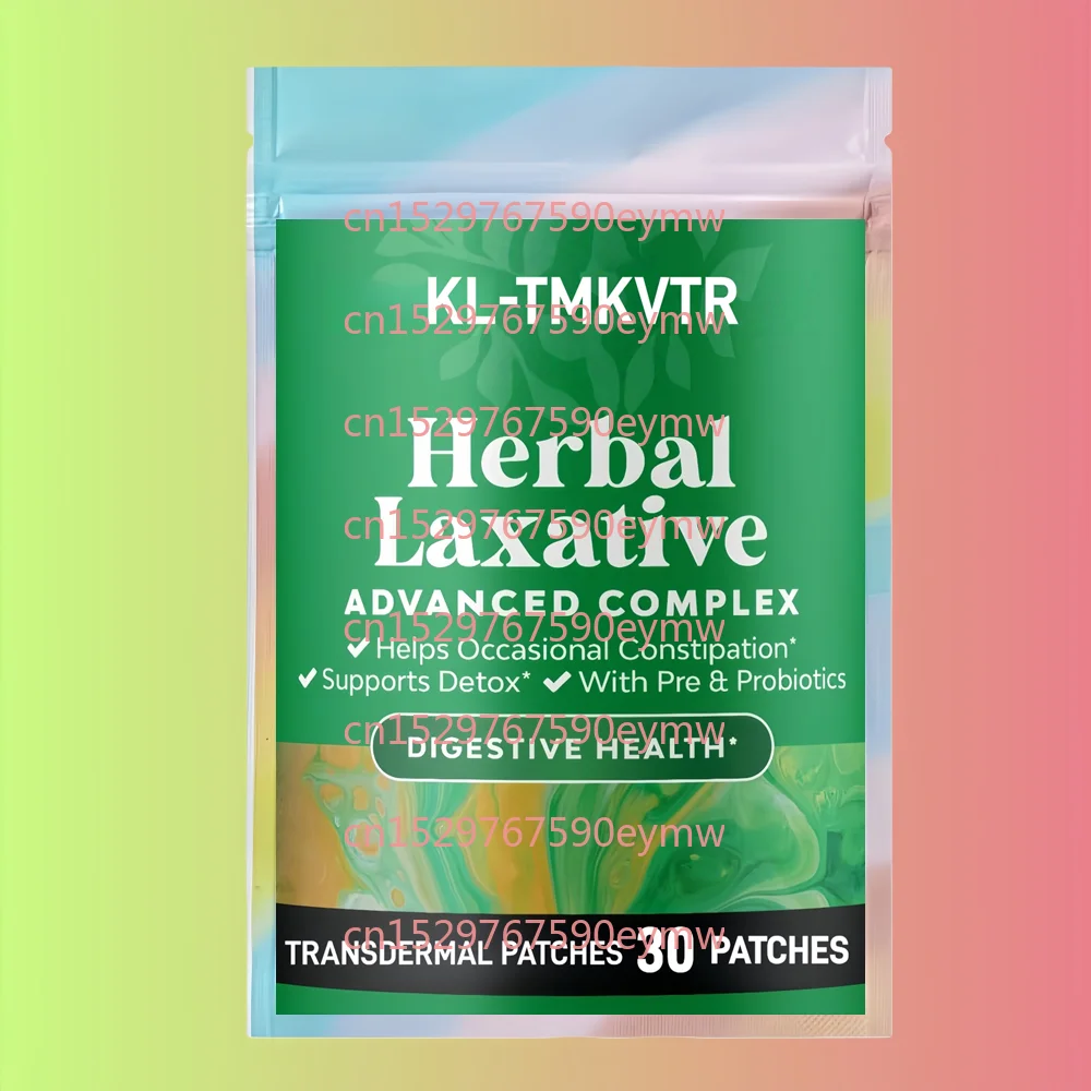 30 Patches Gentle Laxative Transdermal Patches for Women and Men with Senna Leaf for Colon Cleanse and Detox Support