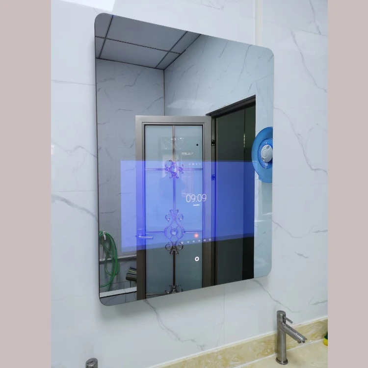 Hot Saling Intelligent Wall Mounted Mirror Touch Screen Led Bath Smart Mirror Rectangle/round /square Customized Shape
