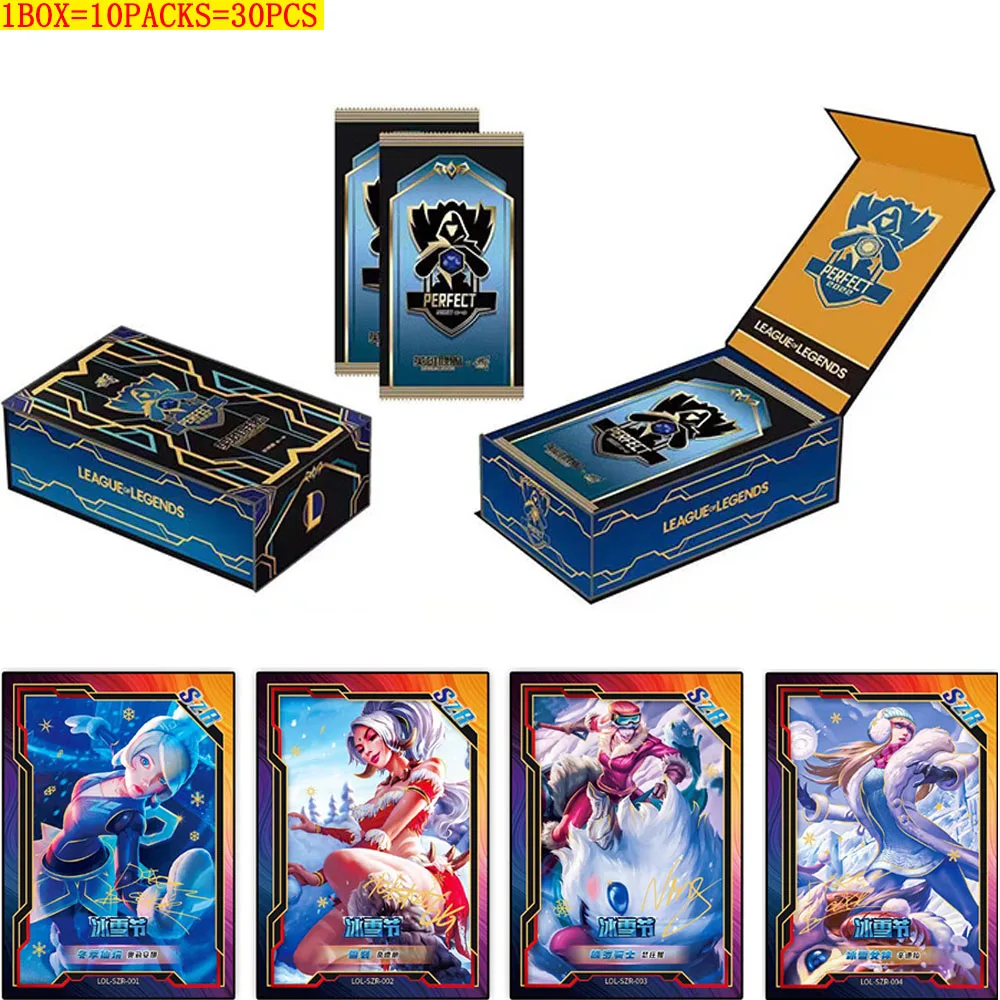 

Genuine League of Legends Collection Cards Anime Figure Ultimate Version Hidden Champion XP Limited Children's Board Game Toys