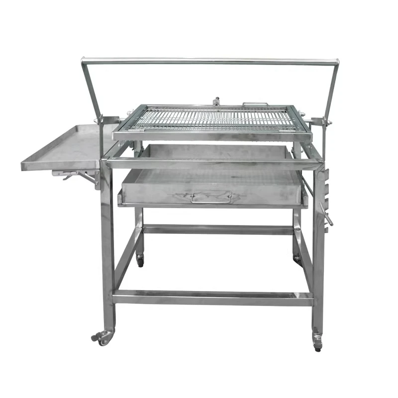 Professional 360° Rotating Grill Heavy Duty Stainless Steel BBQ Spit Rotisserie for Chicken Fish Lamb Outdoor Party Cooking