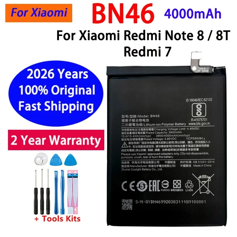 100% Original Replacement Battery BN46 For Xiaomi Redmi Note