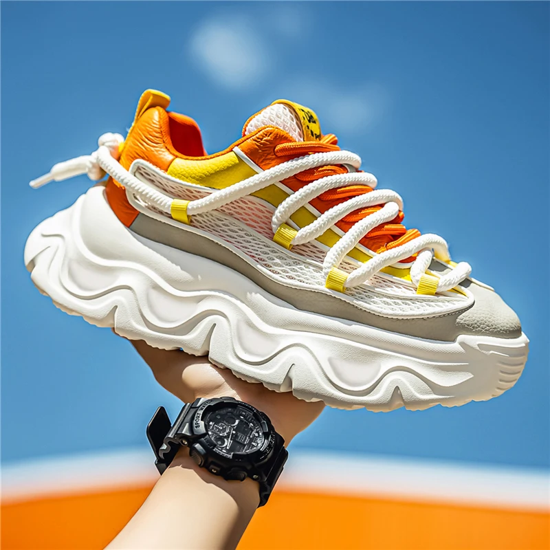 Winter Running Shoes for Men Chunky Sneakers Work Wear Man Athletic Mens Tennis Platform Footwear Trends 2026 Comfort Skateboard
