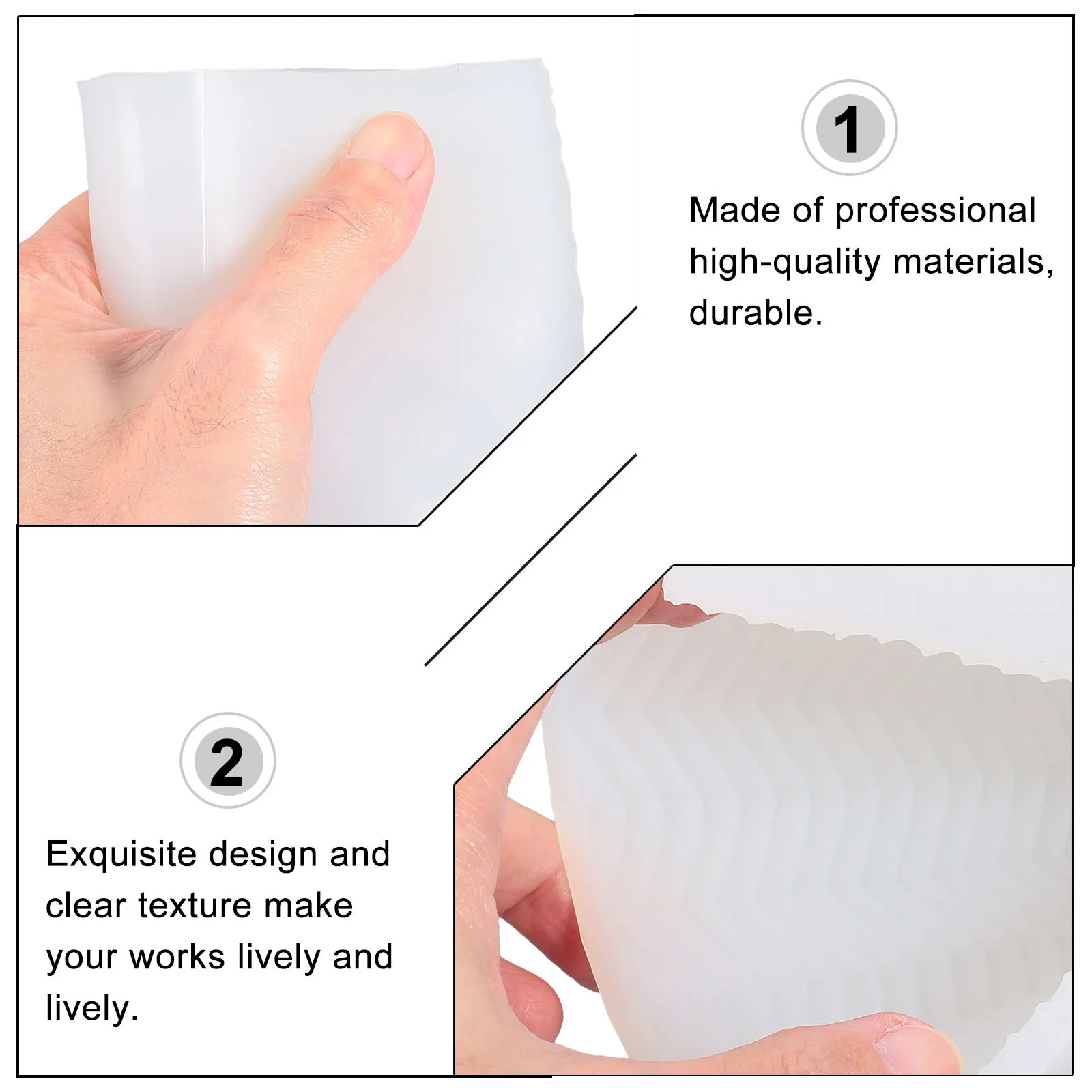 Flexible Silicone Cylinder Mold Durable DIY Mold for Scented Handmade Soap Sculpture Crafts Silicone Candles Molds