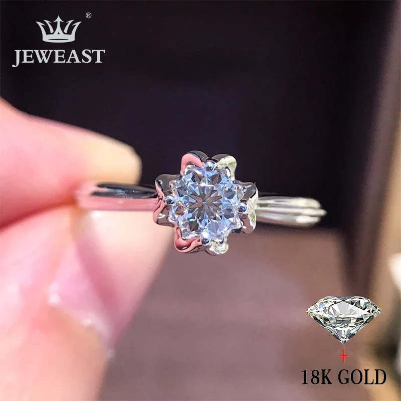 

Natural Diamond 18K Gold Pure Gold Ring Beautiful Gemstone Ring Good Upscale Trendy Classic Party Fine Jewelry Hot Sell New 2025