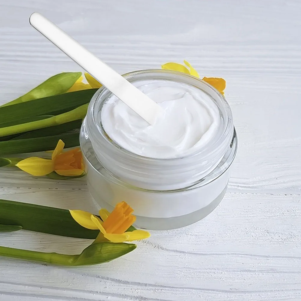 2 قطعة ملعقة كريم عين من الفولاذ المقاوم للصدأ أداة مكياج محمولة قابلة لإعادة الاستخدام ملعقة تجميل كورية للعناية بالبشرة ملحقات الوجه