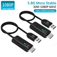 2025 New 1080P 30M Wireless HDMI-Compatible Video Transmitter Receiver Extender Display Adapter Dongle For TV Monitor Projector