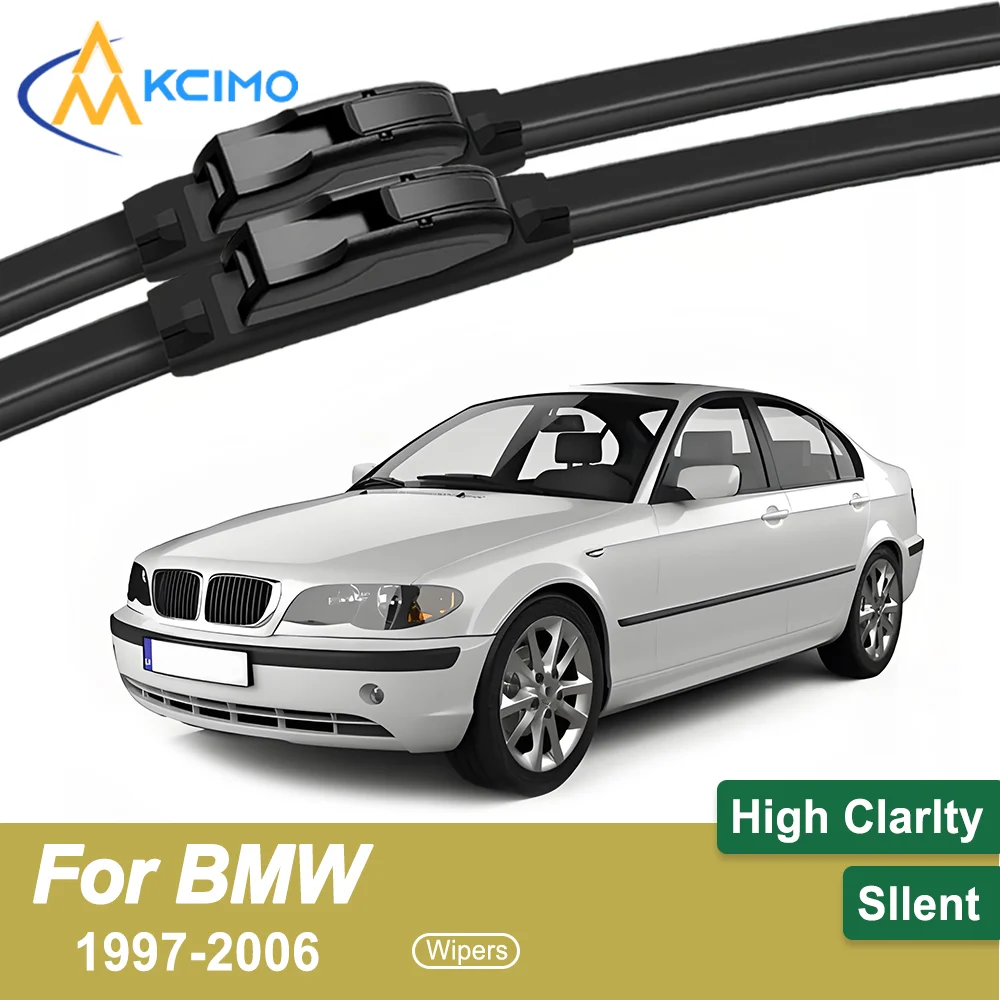 

Crystal Clear Driving 2PCS Windshield Wiper Blades for BMW 3 Series E46 1997-2006 All-Weather Reliability Durable & Safe