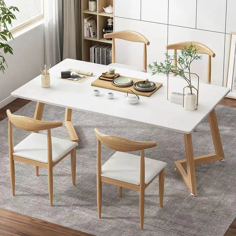 

*/-* Japanese Pure Wood Dining Rectangular Simple Small Family Table
