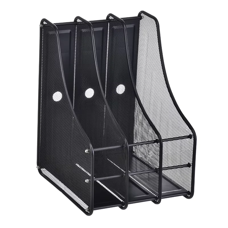 

Promotional Price Office Desktop 3-Layer Metal Magazine Rack Used for Document Storage and File Sorting File Trays