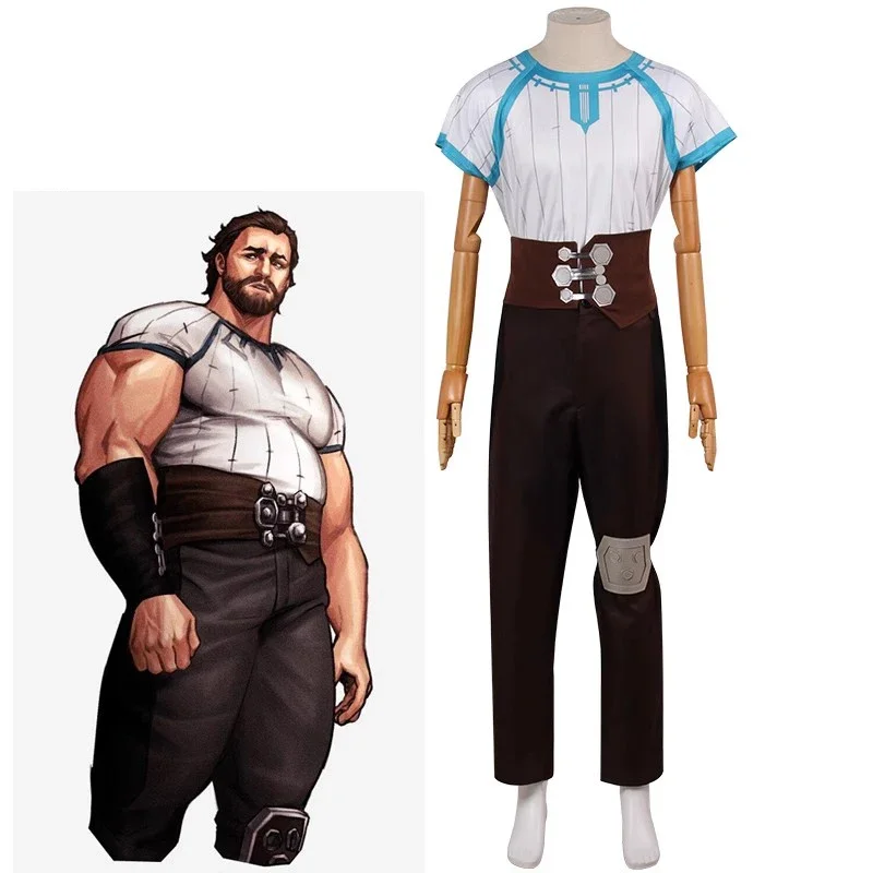 FC6Arcane S2 Tv Lol Vander, disfraces de Cosplay, peluca, uniforme de Anime, trajes, Halloween, Carnaval, traje de vino, traje para hombre, juego Rolepla @ FC