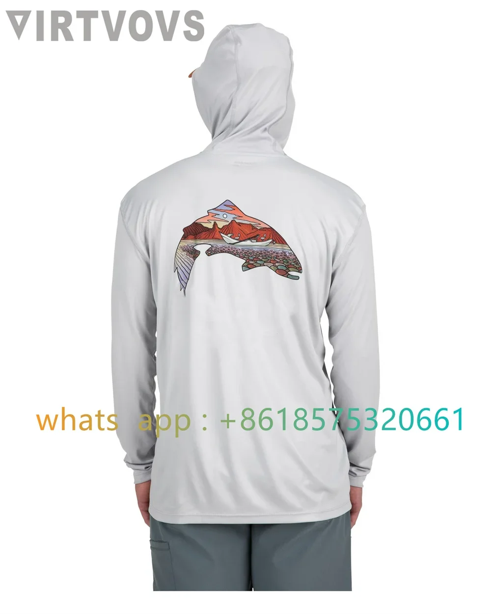 Fishing Shirts Long Sleeve Tech Hoody Protection Uv Sun Upf Men's Quick Dry Fishing Shirt Outdoor Sport Fish Clothing 2023