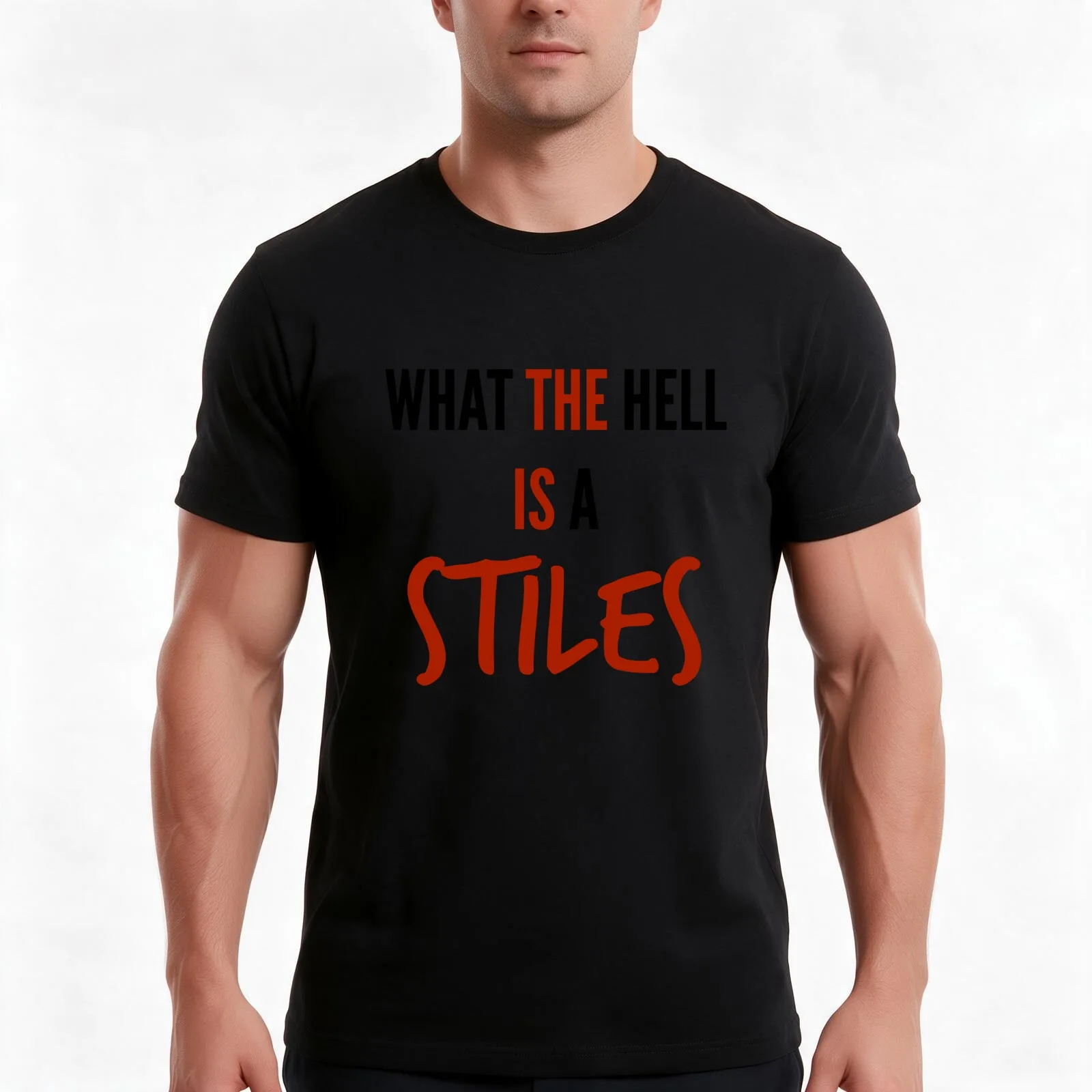 teen wolf - what the hell is a stiles? T-Shirt Summer Casual Cotton Tee Oversized Streetwear Tops Vintage Graphic Print